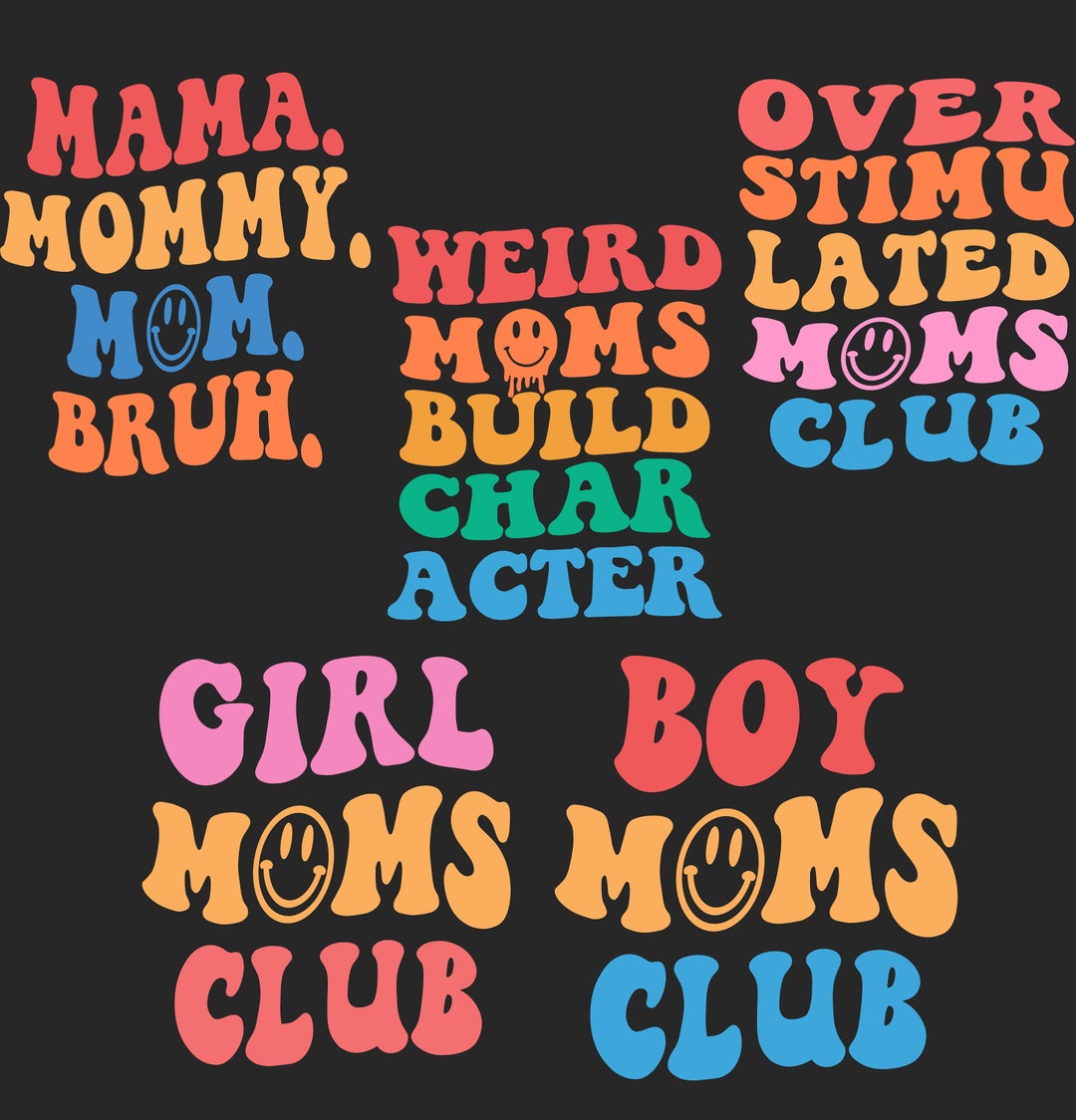 Funny Moms SVG PNG Mother's Day Svg Mamas PNG Bundle - Etsy