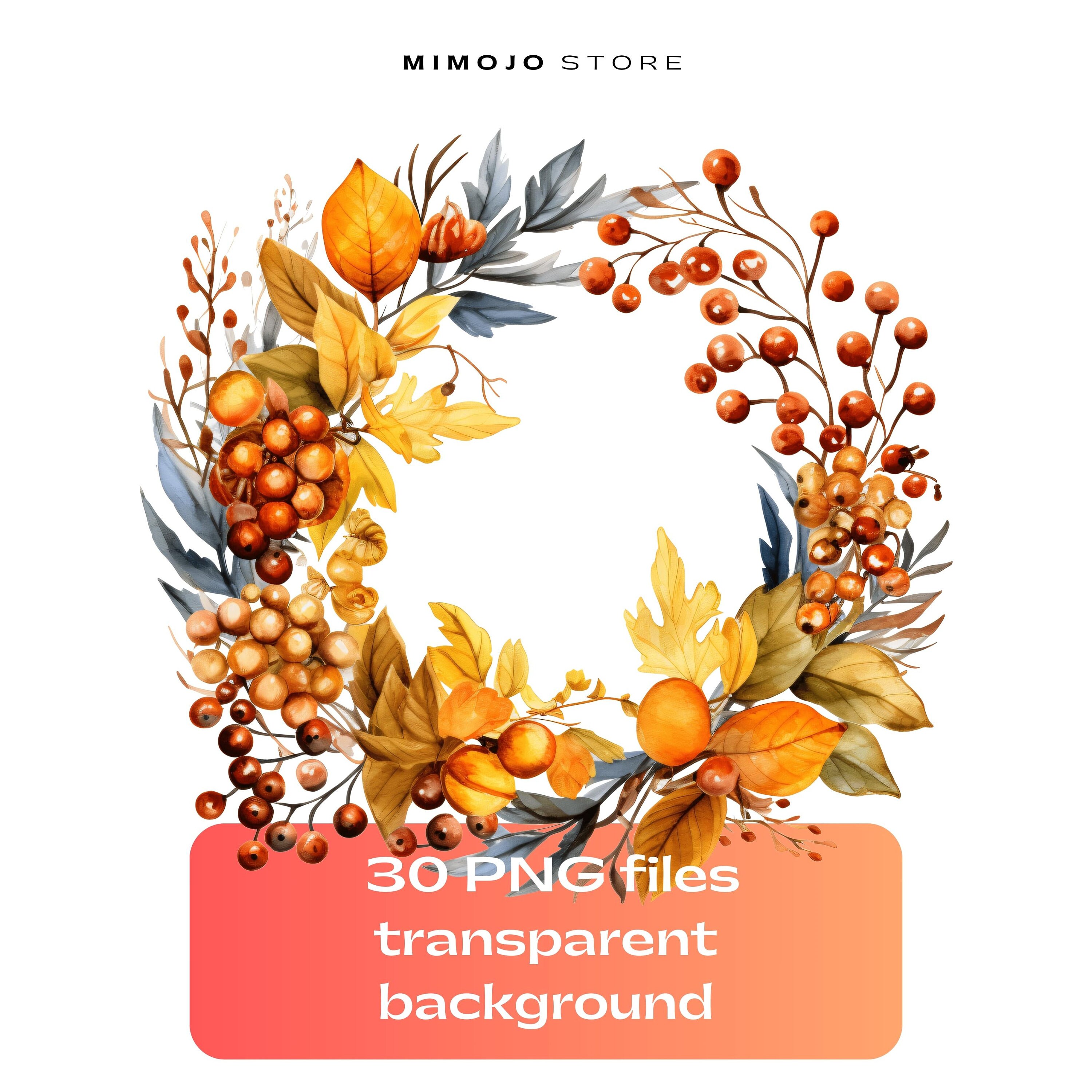 Watercolor THANKSGIVING DAY Clip Art | Transparent Pngs | Digital Art ...