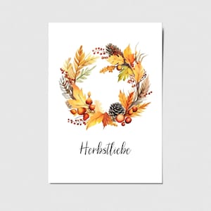 Karte Herbst, Herbstliebe