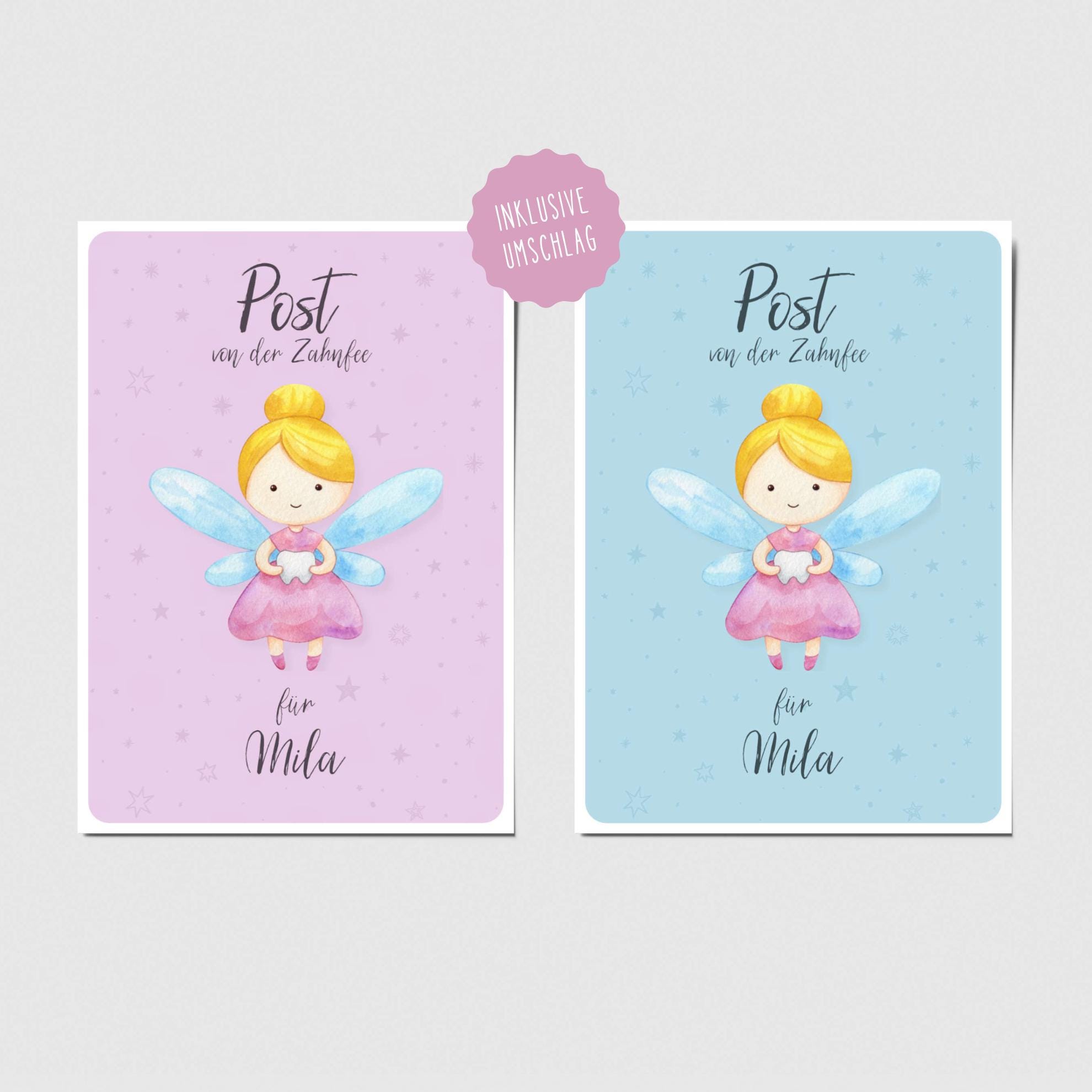 Tooth Fairy Card, Letter From the Tooth Fairy With Desired Name  Personalizable, Various Designs - Etsy, image size:1980x1980
