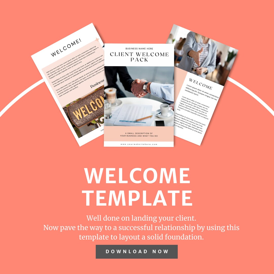 Cover Welcome Note Digital Welcome Template Done for You Business Welcome Template 32 Page ...