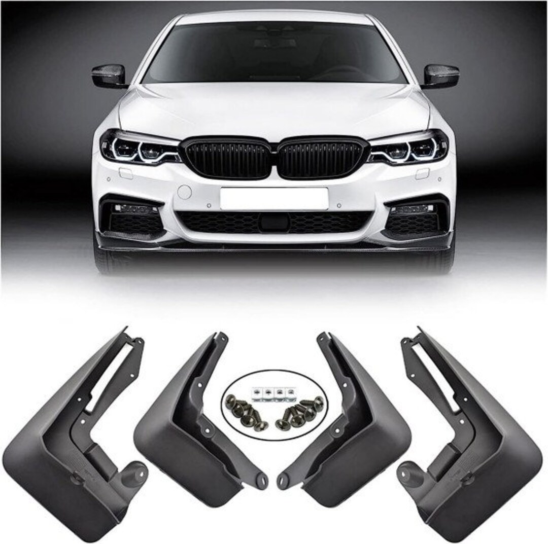 4pcs Mud Flaps Compatible With BMW 5 Series G30 G31 Sedan Saloon