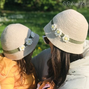 Daisy bucket hat ( Crochet pattern)