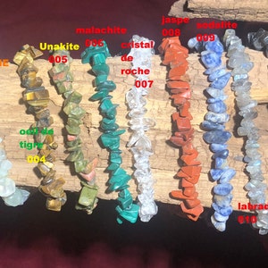 Necklace made of natural stone. Amethyst, rose quartz, labradorite, sodalite, aventurine, malachite,
