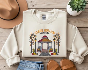 Stars Hollow Connecticut Sweatshirt | Gilmore Girls Pullover | Cozy Fall Sweater | Herbst Sweater mit Stars Hollow Motiv
