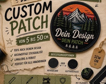 Custom Embroidered Patch | Personalized Text or Logo Iron-On Badge