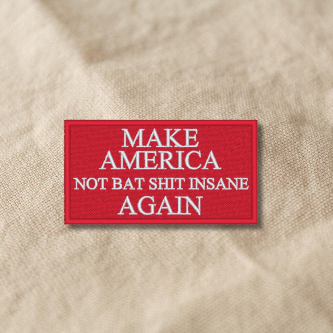 Political Patch | Parody Funny Embroidered Red Satire Applique - Etsy