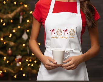 Embroidered Apron „Cookie Baking Crew“ | Multicolor | One-Size | 16 Colors Available