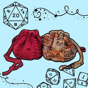 Rond Dice Bag Knitting Pattern
