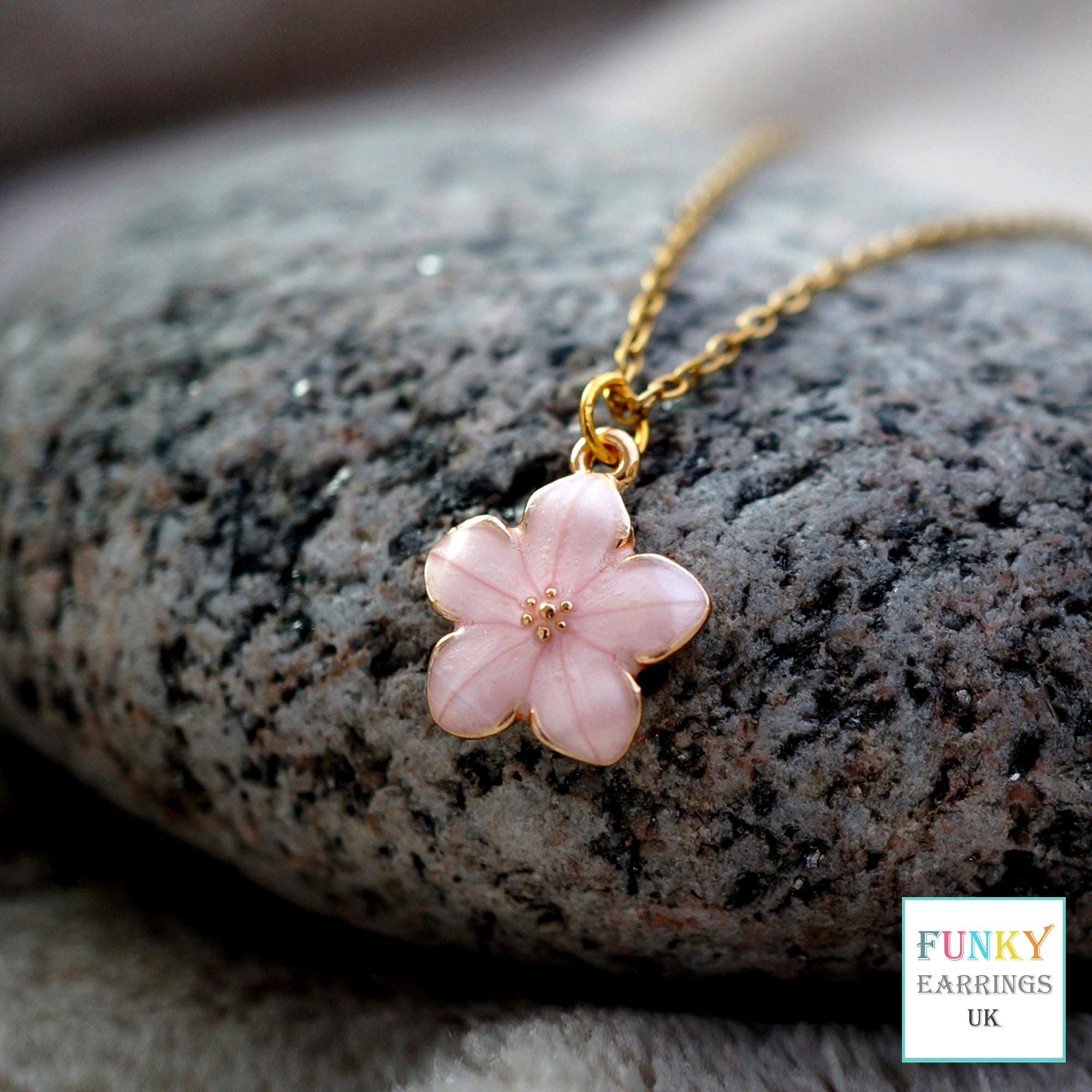 Sakura Necklace - Etsy