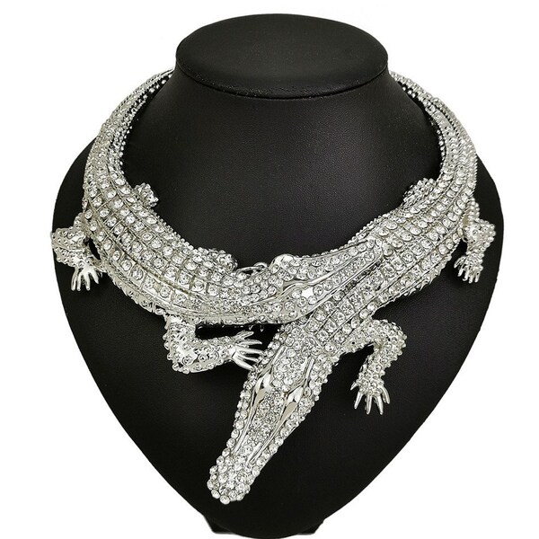 Crocodile Necklace Etsy