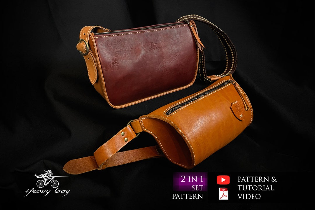 Leather Woman Bag Pattern - Leather Ladies Bag Pattern Pdf - Leather ...