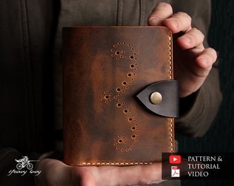 Leather clutch pattern - Leather wallet pattern - leather pdf - leather long wallet patterns - Leather wallet for documents pattern pdf