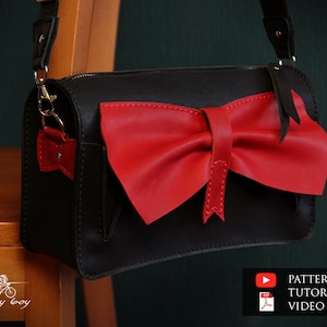 Patron sac femme cuir - patron sac femme cuir - patron sac cuir - patron sac bandoulière - patron cuir