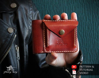Leather wallet pattern - leather wallet pattern - leather purse pattern - leather template - leather patterns