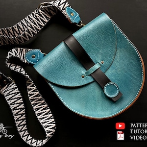 Patron sac femme cuir - patron sac bandoulière cuir - patron sac cuir - patron sac bandoulière - patron cuir