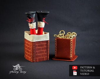 patroon voor leren kerst speelgoed - patroon voor leren geschenkdoos - patroon voor leren geschenkdoos - patroon voor leren kerstman speelgoed