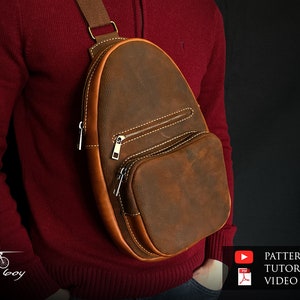 Modèle de sac à bandoulière en cuir - modèle de sac à bandoulière en cuir pdf - modèle de sac à dos en cuir - modèle en cuir - téléchargement pdf