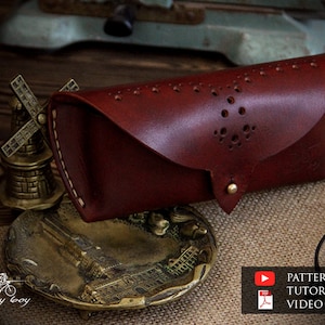 Modello custodia per occhiali - Pelle fai da te - Download Pdf - Modello custodia per occhiali - Video Tutorial - pelle pdf