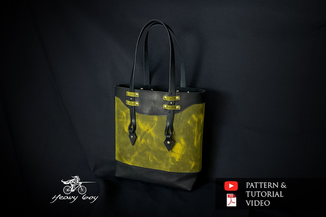 Print Pattern Hamburger Leather Tote Bag main image 1