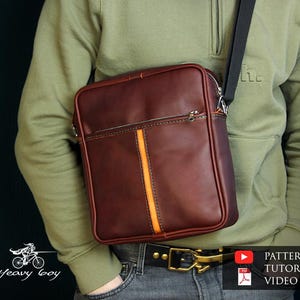 Modèle de sac messager en cuir - modèle de sac à bandoulière en cuir pdf - modèle de sac pour homme en cuir - modèle de sac à bandoulière en cuir - sac Kostillo pdf