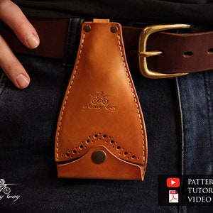 leather key holder pattern - key case pattern pdf - leather pattern pdf - leather template - Leather DIY - Pdf Download
