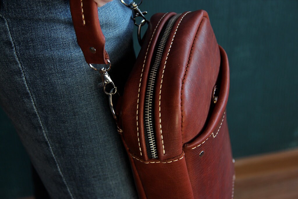 Leather Man Bag Pattern PDF Leather Shoulder Bag Pattern Etsy