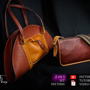 Patron sac femme cuir - patron sac femme cuir pdf - patron sac cuir - patron sac bandoulière - patron cuir