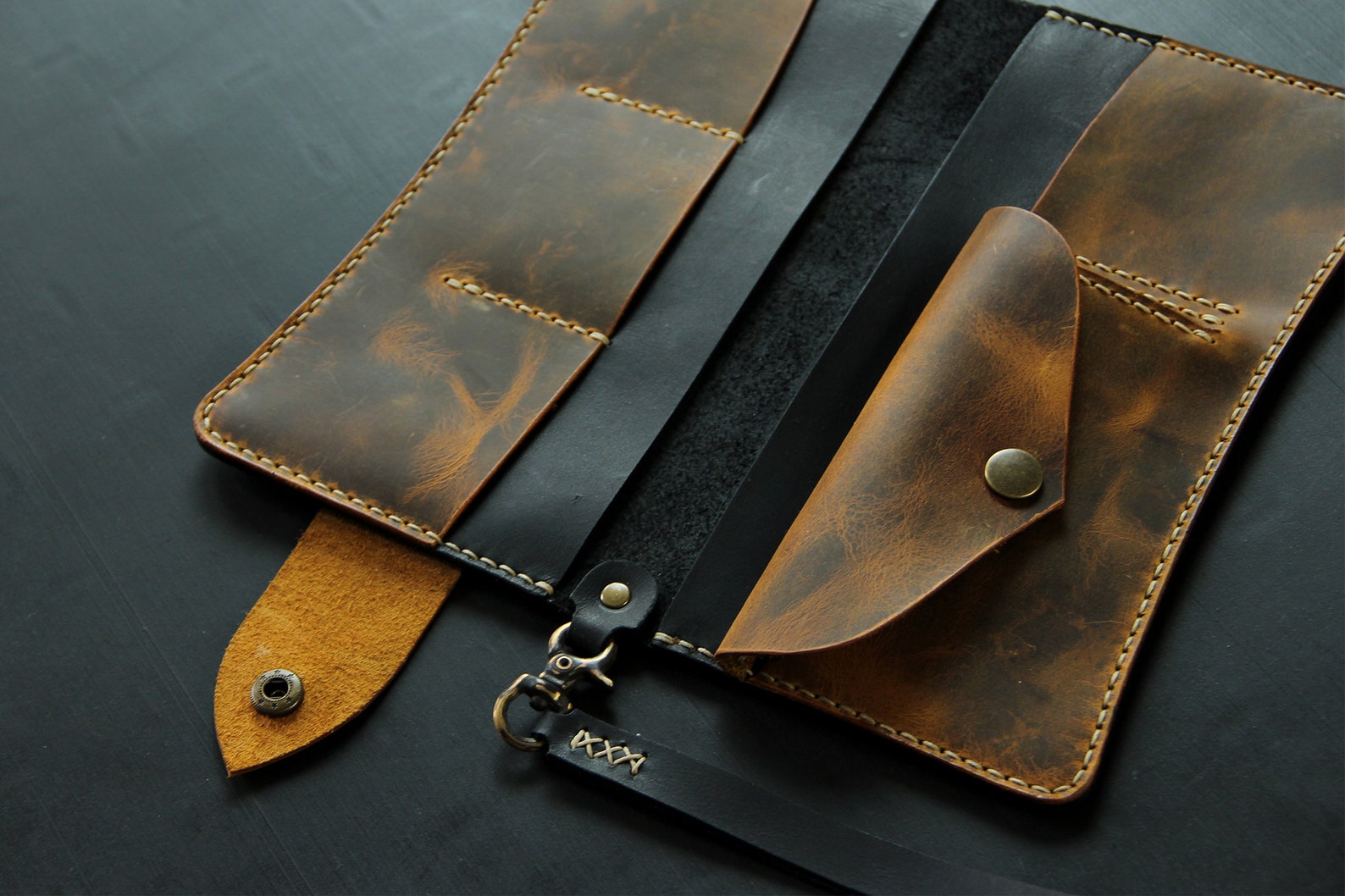 Leather Clutch Pattern Leather Wallet Pattern Pdf Leather Template