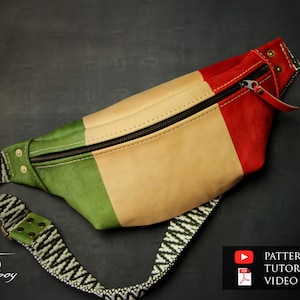 Muster für Gürteltaschen aus Leder - Muster für Umhängetaschen aus Leder im PDF-Format - Muster für Umhängetaschen aus Leder - Muster für Gürteltaschen aus Leder - Muster für Leder-Umhängetaschen im PDF-Format