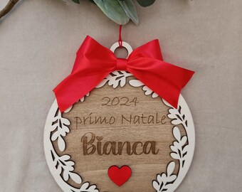 idea regalo Natale decorazione per albero personalizzata regali famiglia, artigianale fatto a mano