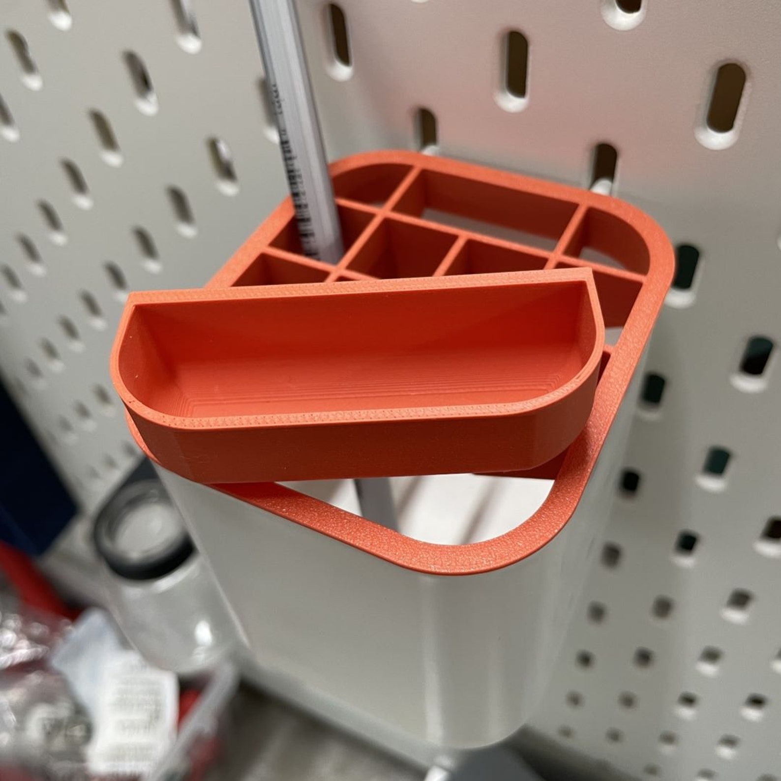 Part Container With Inserts SKADIS Container Insert With Practical Small Parts Compartment for the ...