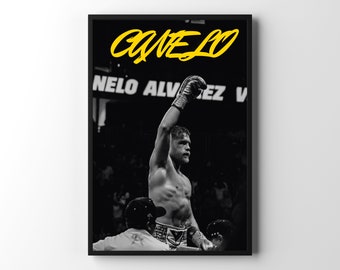 Canelo, Canelo Alvarez, Mexico, Alvarez, Boxer, Saul Alvarez, Canelo Poster, Boxeo, Poster, Boxing Poster, No Boxing No Life, Boxing