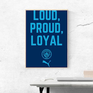 Man City, Manchester City, Premier League, Football, Man City Gift, Man City Poster, Football Gift, Haaland, Man City FC, Football Poster