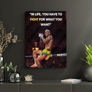 Charles Oliveira, Do Bronx, MMA, UFC, Gift, Fighter, Jiujitsu, Brazilian, MMA Poster, Poster, Mixed Martial Arts, Bjj, Bjj Poster