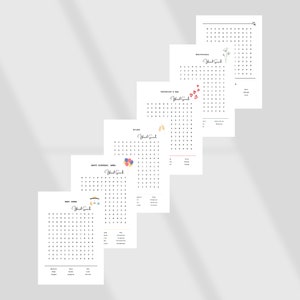 Custom Word Puzzle - Instant Digital Download - Word Search Template ...