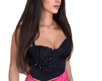 Handmade Corset Top embroidered