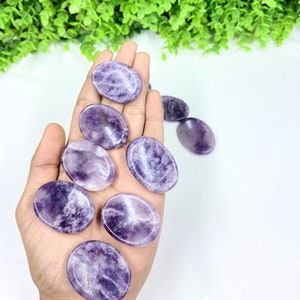 Buy 100pcs Bulk Lepidolite Worry Stone, Healing Lepidolite Worry Stone,Smooth Lepidolite Worry Stone,Beautiful Lepidolite thumb Stone