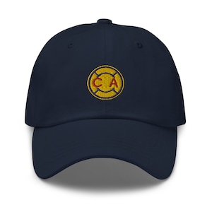 Gorra de fútbol con diseño minimalista de Las Águilas, gorra de fútbol bordada para papá