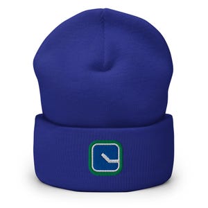 Cappello da hockey con risvolto ricamato dal design minimalista di Vancouver
