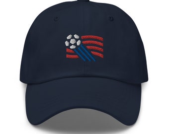 Gorra de fútbol bordada con diseño minimalista de la Copa Mundial de Fútbol de Estados Unidos