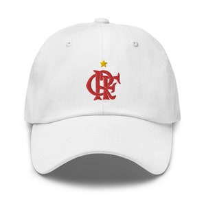 Flamengo Minimalist Design Emnroidered Dad Hat Soccer Football Cap