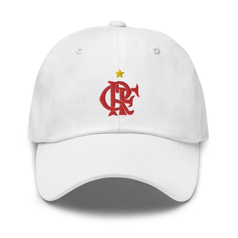Flamengo Minimalist Design Emnroidered Dad Hat Soccer Football Cap