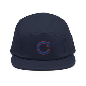 Chicago Minimalist Design Embroidered Five Panel Cap Baseball Hat