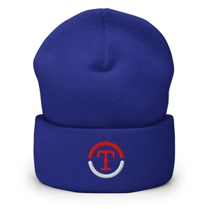 Texas Minimalist Design Embroidered Cuffed Beanie Baseball Hat