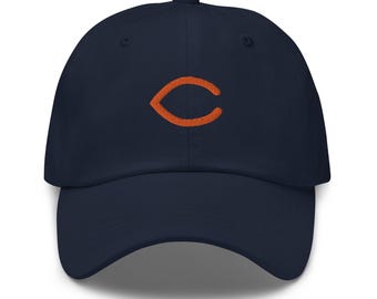 Chicago Minimalist Design Embroidered Dad Hat Football Cap