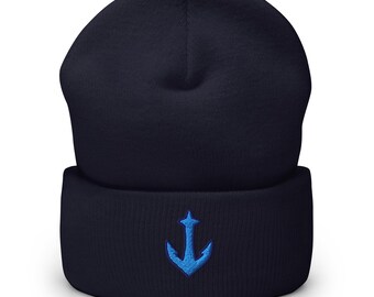 Seattle Minimalist Design Embroidered Cuffed Beanie Hockey Hat