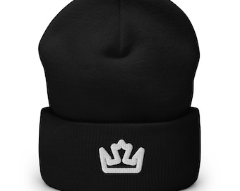 Los Angeles Minimalist Design Embroidered Cuffed Beanie Hockey Hat