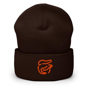 Baltimore Minimalist Design Embroidered Cuffed Beanie Baseball Hat