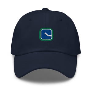 Cappello da hockey ricamato con design minimalista Vancouver